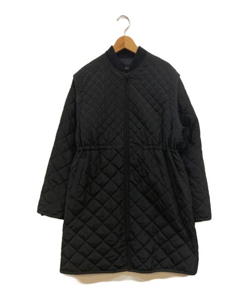 INDIVI（インディヴィ）INDIVI (インディヴィ) 2WAYグラデーションキルトロングコート ブラック サイズ:38の古着・服飾アイテム