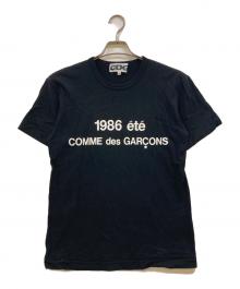 CDG COMME des GARCONS×ete（シーディージー コムデギャルソン×エテ）の古着「プリントTシャツ」｜ブラック