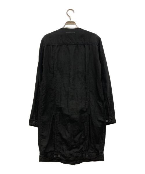 MM6 Maison Margiela（エムエムシックスメゾンマルジェラ）MM6 Maison Margiela (エムエムシックスメゾンマルジェラ) コットンリネンシャツワンピース ブラック サイズ:36の古着・服飾アイテム