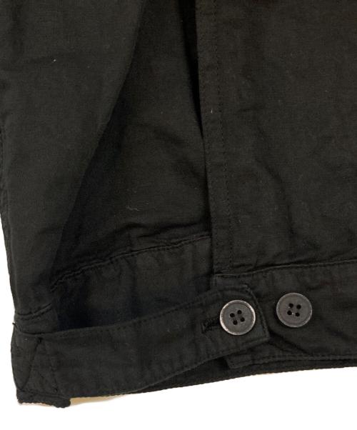 MM6 Maison Margiela（エムエムシックスメゾンマルジェラ）MM6 Maison Margiela (エムエムシックスメゾンマルジェラ) コットンリネンシャツワンピース ブラック サイズ:36の古着・服飾アイテム