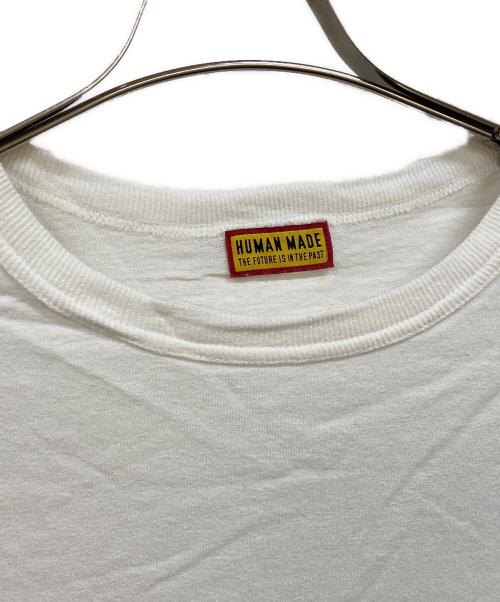 HUMAN MADE（ヒューマンメイド）HUMAN MADE (ヒューマンメイド) human made the future is in the past ポケットTシャツ ホワイト サイズ:Ｍの古着・服飾アイテム