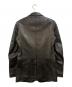 GUCCI (グッチ) ラムレザー2Bテーラードジャケット ブラック サイズ:46：55000円