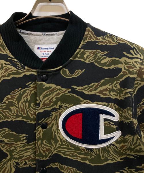 Champion（チャンピオン）Champion (チャンピオン) SUPREME (シュプリーム) タイガーカモブルゾン グリーン サイズ:Sの古着・服飾アイテム