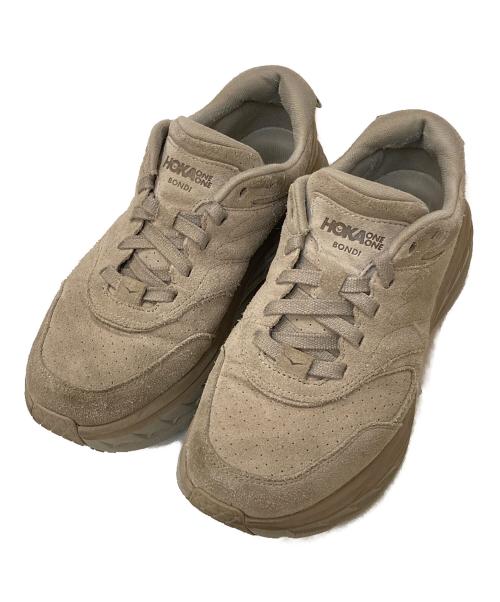 HOKAONEONE（ホカオネオネ）HOKAONEONE (ホカオネオネ) BONDI L SUEDE ベージュ サイズ:27.5㎝の古着・服飾アイテム