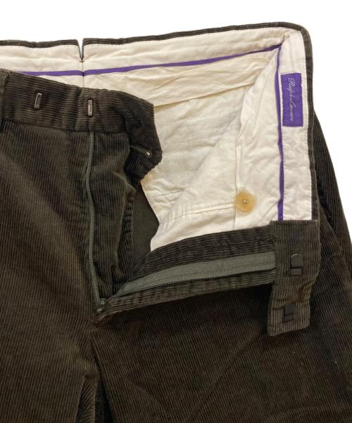 RALPH LAUREN Purple Label（ラルフ ローレン パープル レーベル）RALPH LAUREN PURPLE LABEL (ラルフ ローレン パープル レーベル) コーデュロイパンツ オリーブ サイズ:W30の古着・服飾アイテム
