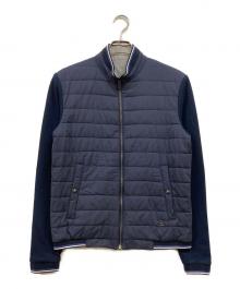 RALPH LAUREN Purple Label（ラルフ ローレン パープル レーベル）の古着「リバーシブル中綿パファージャケット」｜グレー×ネイビー