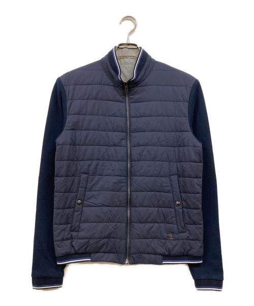 RALPH LAUREN Purple Label（ラルフ ローレン パープル レーベル）RALPH LAUREN PURPLE LABEL (ラルフ ローレン パープル レーベル) リバーシブル中綿パファージャケット グレー×ネイビー サイズ:Sの古着・服飾アイテム