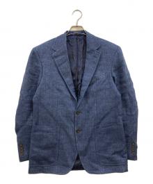 POLO RALPH LAUREN（ポロ・ラルフローレン）の古着「リネンヘリンボーン 3Bテーラードジャケット」｜ブルー