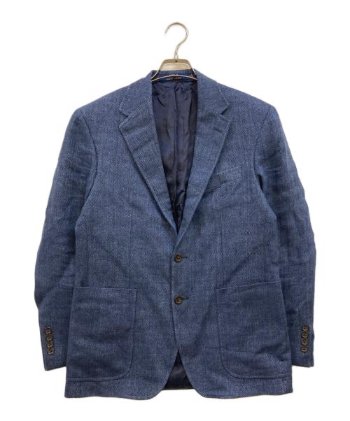 POLO RALPH LAUREN（ポロ・ラルフローレン）POLO RALPH LAUREN (ポロ・ラルフローレン) リネンヘリンボーン 3Bテーラードジャケット ブルー サイズ:38Sの古着・服飾アイテム