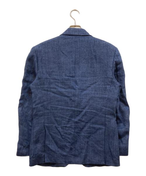 POLO RALPH LAUREN（ポロ・ラルフローレン）POLO RALPH LAUREN (ポロ・ラルフローレン) リネンヘリンボーン 3Bテーラードジャケット ブルー サイズ:38Sの古着・服飾アイテム