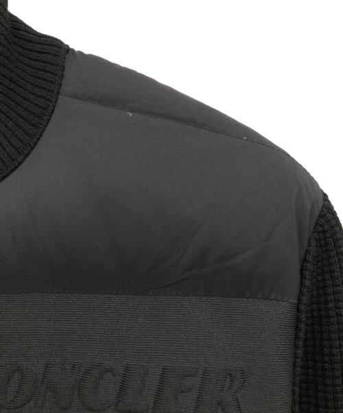 MONCLER（モンクレール）MONCLER (モンクレール) CARDIGAN TRICOT ダウンジャケット ブラック サイズ:Mの古着・服飾アイテム