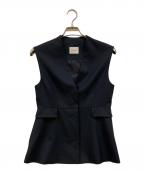 Demi-Luxe Beamsデミルクス ビームス）の古着「ツイル ペプラム ジレ」｜ネイビー