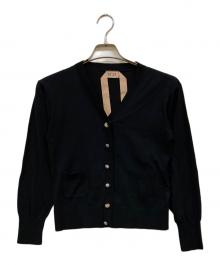 N°21（ヌメロヴェントゥーノ）の古着「スナップボタンビジューカーディガン」｜ブラック