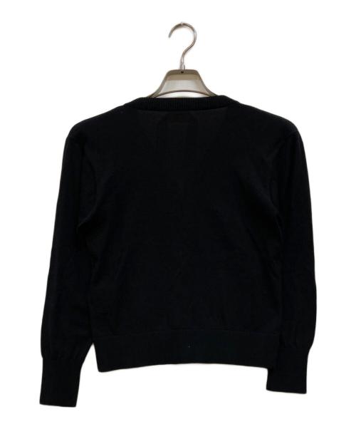 N°21（ヌメロヴェントゥーノ）N°21 (ヌメロヴェントゥーノ) スナップボタンビジューカーディガン ブラック サイズ:40の古着・服飾アイテム