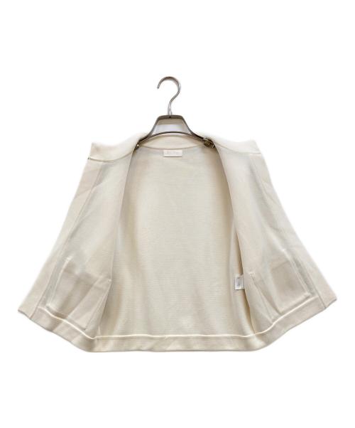BALLSEY（ボールジィ）BALLSEY (ボールジィ) ミラノリブ ショート スリーブカーディガン アイボリー サイズ:Sの古着・服飾アイテム