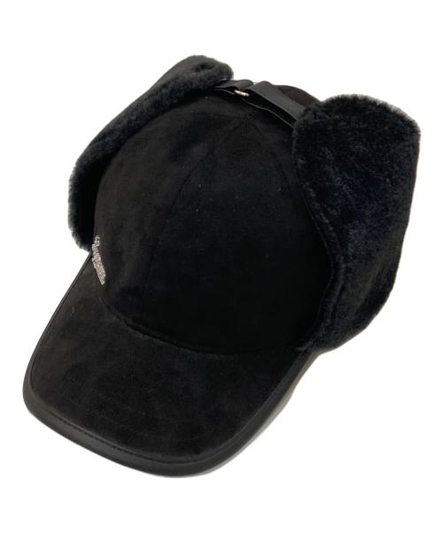 SUPREME（シュプリーム）Supreme (シュプリーム) Shearling Earflap 6-Panel Cap ブラック サイズ:S/Mの古着・服飾アイテム