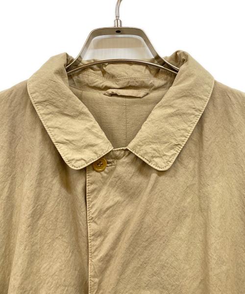 nest Robe（ネストローブ）nest Robe (ネストローブ) スーピマコットンステンカラーコート ベージュ サイズ:Fの古着・服飾アイテム