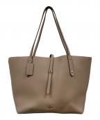 COACHコーチ）の古着「マーケット レザートートバッグ」｜ベージュ