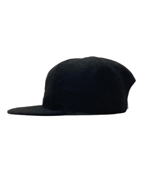 CDG COMME des GARCONS（シーディージー コムデギャルソン）CDG COMME des GARCONS (シーディージー コムデギャルソン) EBBETS FIELD FLANNELS (エベッツフィールドフランネルズ) 別注 ウールフランネルキャップ ブラックの古着・服飾アイテム