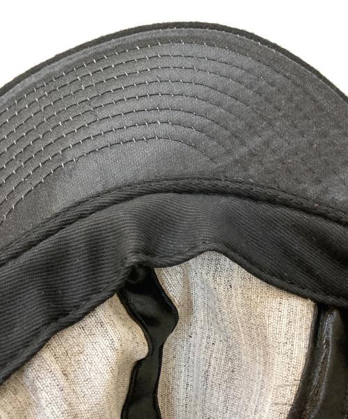 CDG COMME des GARCONS（シーディージー コムデギャルソン）CDG COMME des GARCONS (シーディージー コムデギャルソン) EBBETS FIELD FLANNELS (エベッツフィールドフランネルズ) 別注 ウールフランネルキャップ ブラックの古着・服飾アイテム