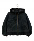 ANAYIアナイ）の古着「グログランタフタ×チュールブルゾン」｜ブラック