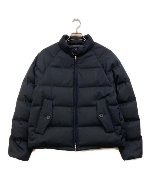 TOMORROW LAND（トゥモローランド）TOMORROW LAND (トゥモローランド) ウールシルクツイル ダウンブルゾン ネイビー サイズ:Sの古着・服飾アイテム