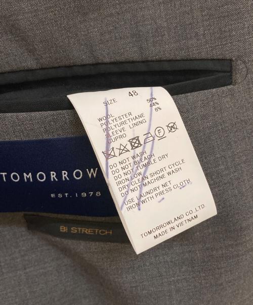 TOMORROW LAND（トゥモローランド）TOMORROW LAND (トゥモローランド) ウールポリエステル シングルブレステッド2Bジャケット グレー サイズ:48の古着・服飾アイテム