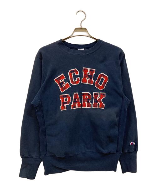 Champion REVERSE WEAVE（チャンピオン リバース ウィーブ）Champion REVERSE WEAVE (チャンピオン リバース ウィーブ) 90's リバースウィーブスウェット/刺繍タグ/メキシコ製 ネイビー サイズ:Mの古着・服飾アイテム