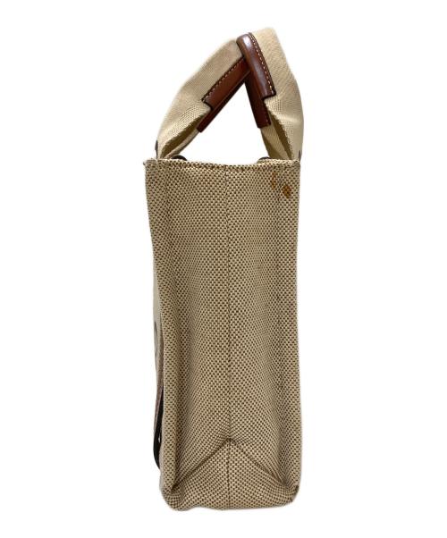 Chloe（クロエ）Chloe (クロエ) woody ウッディ キャンバススモールトート ベージュの古着・服飾アイテム