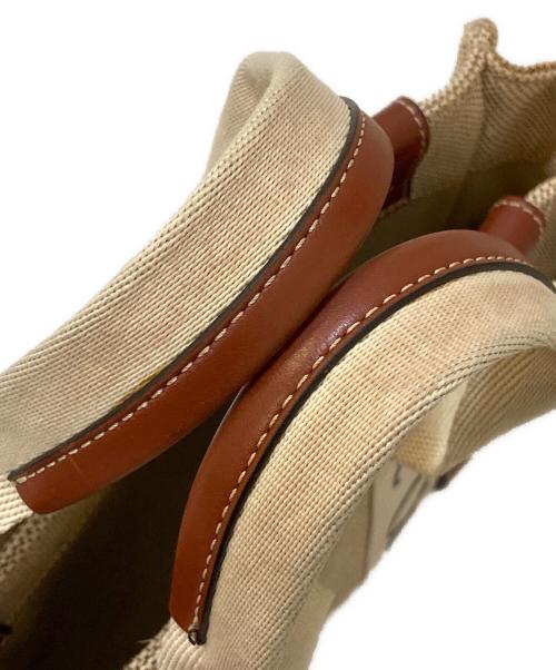 Chloe（クロエ）Chloe (クロエ) woody ウッディ キャンバススモールトート ベージュの古着・服飾アイテム