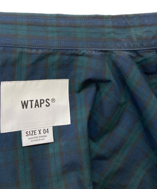 WTAPS（ダブルタップス）WTAPS (ダブルタップス) BD 03 / LS / COTTON. BROADCLOTH. TEXTILE. OF ネイビー×グリーン サイズ:X04の古着・服飾アイテム