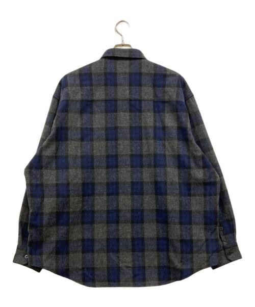 WTAPS（ダブルタップス）WTAPS (ダブルタップス) TXT 01 / LS / WOPL. TWEED. TEXTILE. OF ネイビー×グレー サイズ:X04の古着・服飾アイテム