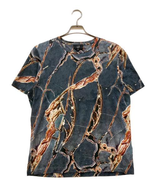 dunhill（ダンヒル）dunhill (ダンヒル) マーブル総柄 プリントTシャツ グレー サイズ:Ｍの古着・服飾アイテム