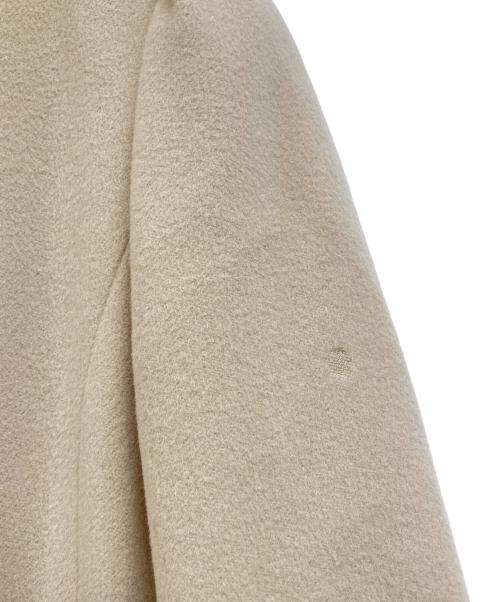 Rene（ルネ）Rene (ルネ) プリンセスライン アンゴラブレンドノーカラーコート ベージュ サイズ:34の古着・服飾アイテム