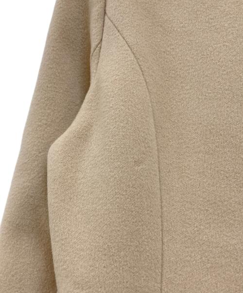Rene（ルネ）Rene (ルネ) プリンセスライン アンゴラブレンドノーカラーコート ベージュ サイズ:34の古着・服飾アイテム