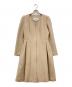 Rene（ルネ）の古着「プリンセスライン アンゴラブレンドノーカラーコート」｜ベージュ