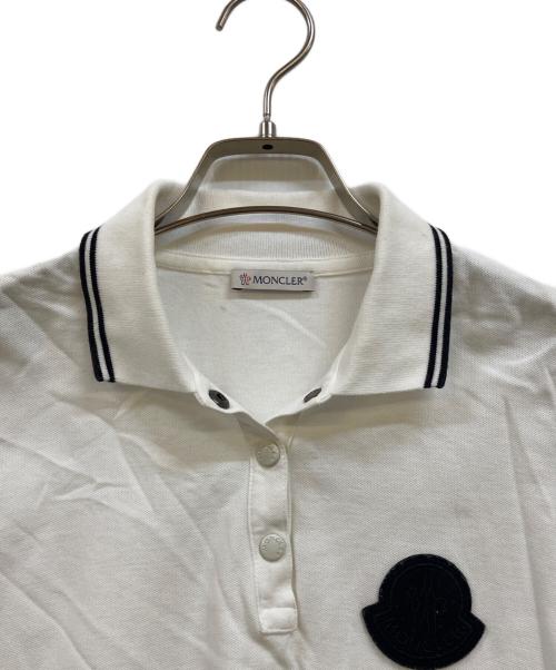 MONCLER（モンクレール）MONCLER (モンクレール) アップリケポロシャツ ホワイト サイズ:XSの古着・服飾アイテム