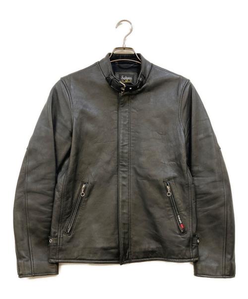 Schott（ショット）Schott (ショット) シープスキン クラシック レザーレーサージャケット ブラック サイズ:Sの古着・服飾アイテム