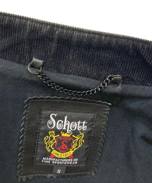 Schott（ショット）Schott (ショット) シープスキン クラシック レザーレーサージャケット ブラック サイズ:Sの古着・服飾アイテム