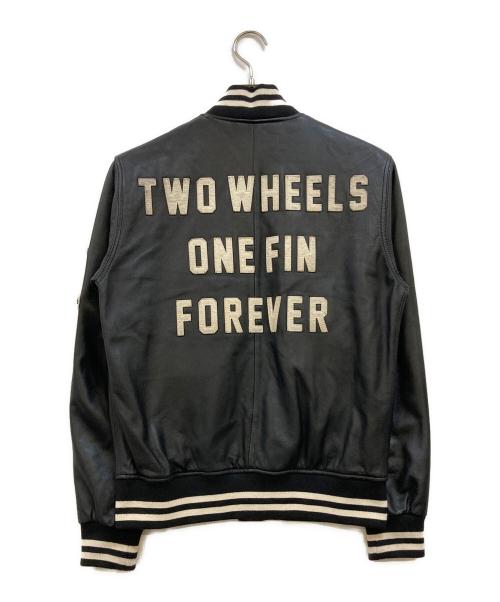 Schott（ショット）Schott (ショット) ラムレザー ワッペン スタジャン ブラック サイズ:Sの古着・服飾アイテム