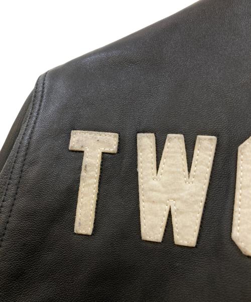 Schott（ショット）Schott (ショット) ラムレザー ワッペン スタジャン ブラック サイズ:Sの古着・服飾アイテム