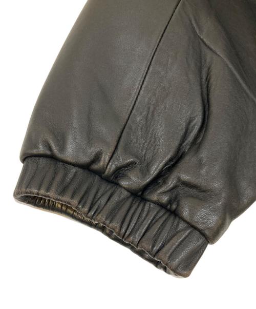 POLO RALPH LAUREN（ポロ・ラルフローレン）POLO RALPH LAUREN (ポロ・ラルフローレン) レザースイングトップ ブラック サイズ:XLの古着・服飾アイテム