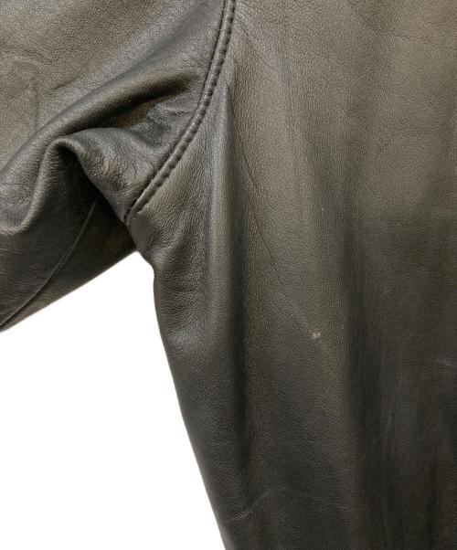 POLO RALPH LAUREN（ポロ・ラルフローレン）POLO RALPH LAUREN (ポロ・ラルフローレン) レザースイングトップ ブラック サイズ:XLの古着・服飾アイテム