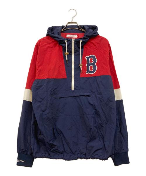 MITCHELL & NESS（ミッチェルアンドネス）MITCHELL & NESS (ミッチェルアンドネス) アノラックパーカー レッド サイズ:Mの古着・服飾アイテム