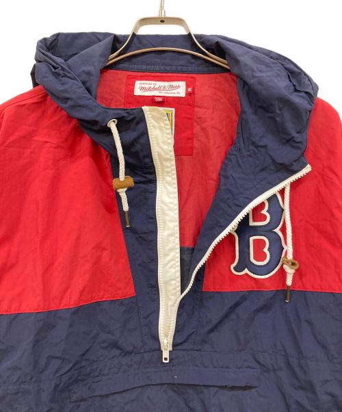 MITCHELL & NESS（ミッチェルアンドネス）MITCHELL & NESS (ミッチェルアンドネス) アノラックパーカー レッド サイズ:Mの古着・服飾アイテム