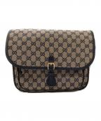 GUCCIグッチ）の古着「GGキャンバス チルドレンズ メッセンジャーバッグ」｜ベージュ