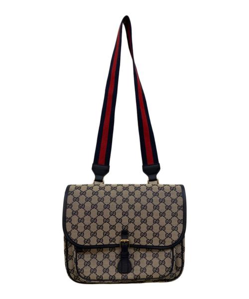 GUCCI（グッチ）GUCCI (グッチ) GGキャンバス チルドレンズ メッセンジャーバッグ ベージュ サイズ:下記参照の古着・服飾アイテム