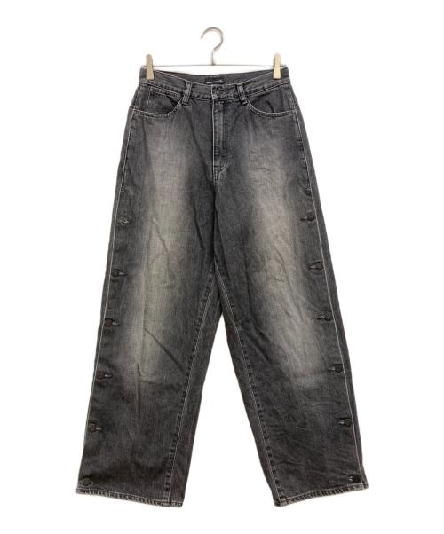 LAD MUSICIAN（ラッドミュージシャン）LAD MUSICIAN (ラッドミュージシャン) 12oz DENIM MULTI SILHOUETTE PANTS ブラック サイズ:42の古着・服飾アイテム