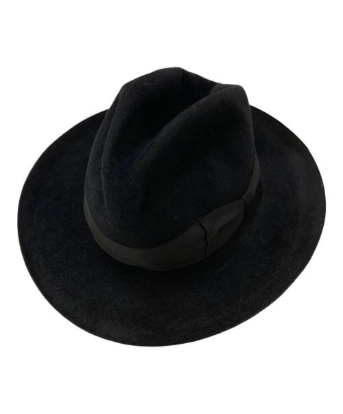 東京HATROCKERS（東京ハットロッカーズ）東京HATROCKERS (東京ハットロッカーズ) WACKO MARIA (ワコマリア) ウール中折れハット ブラック サイズ:M(58)の古着・服飾アイテム