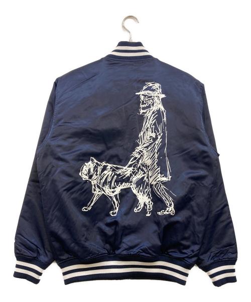 New Era（ニューエラ）New Era (ニューエラ) YOHJI YAMAMOTO (ヨウジヤマモト) バーシティースタジャン ネイビー サイズ:4の古着・服飾アイテム